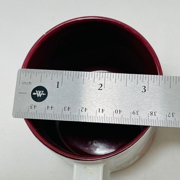 Vintage Russ Mug Set 2 Christmas European Blue Red Winter Snow Korea 8191 8329 - Picture 11 of 12